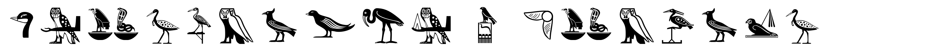 Hieroglyph D Regular